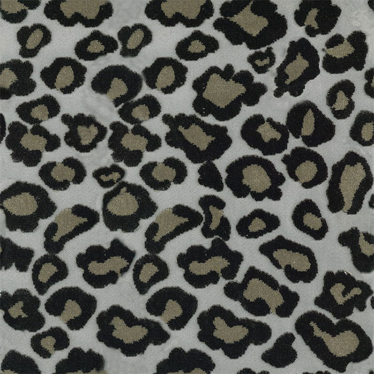 Corak ular leopard jacquard fabrik sofa gelung
